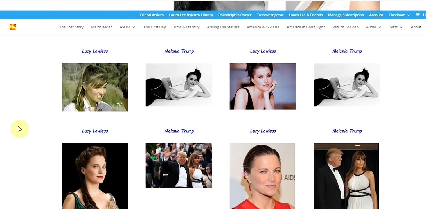 SOUND THE ALARM! LUCY LAWLESS MELANIA TRUMP! MATCH!