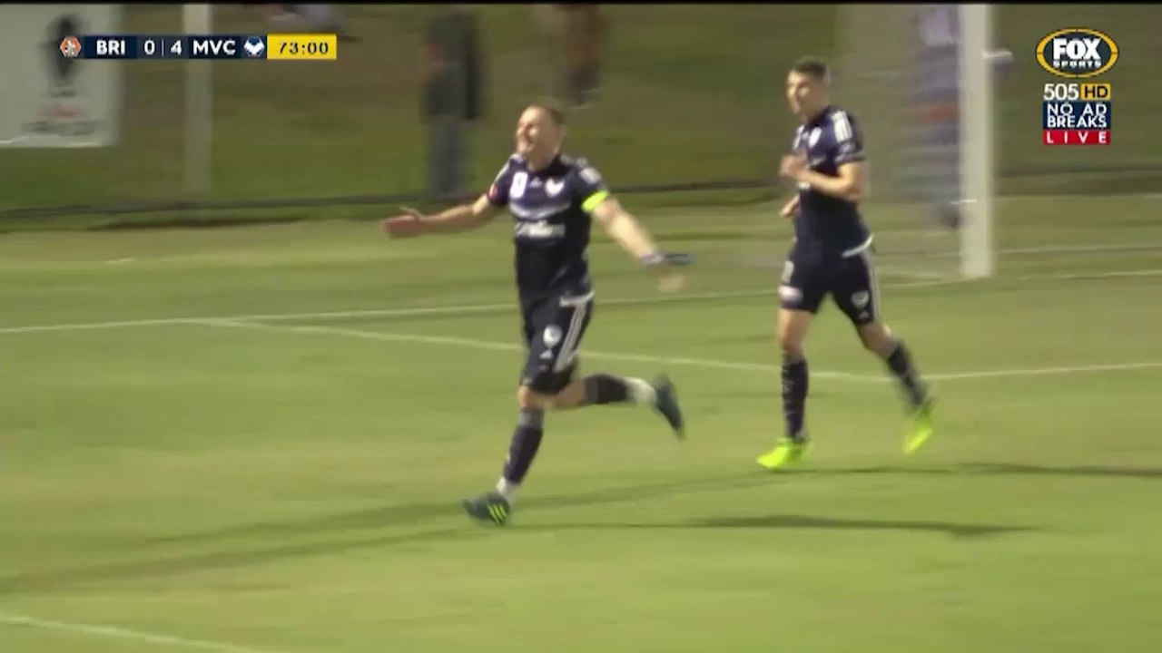 0-5 Besart Berisha AMAZING Second Goal - Brisbane Roar 0-5 Melbourne Victory 09.08.2017 [HD]