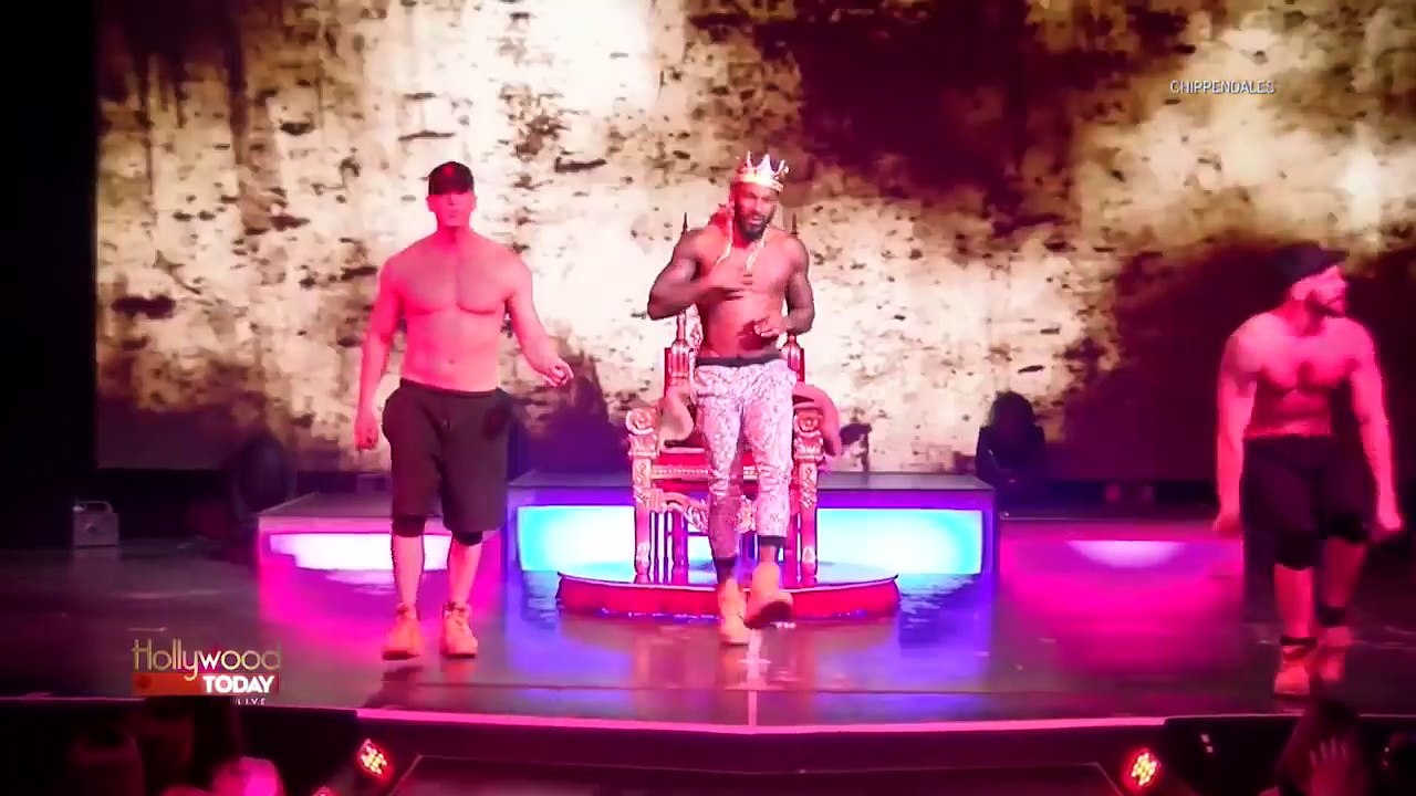 Tyson Beckford Takes His Shirt Off, Shows Ross Mathews Chippendale Moves