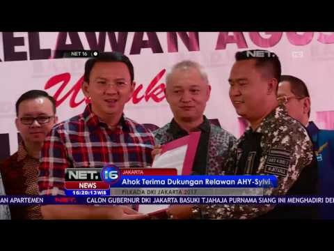 Team Sukses Paslon Agus-Silvy Resmi dukung Paslon Ahok-Djarot di Pilkada DKI Putaran Kedua - NET16