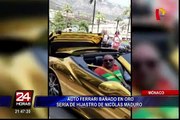 Mónaco: conozca el Ferrari de oro que causa polémica en las redes sociales