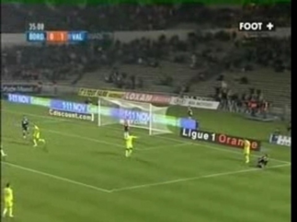 bordeaux - valenciennes 36' Faute amenantle pénalty