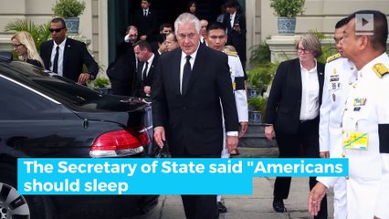 Tillerson on North Korea: 'Americans should sleep well at night'