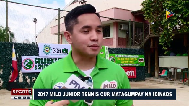 SPORTS BALITA: 2017 Milo Junior Tennis Cup, matagumpay na idinaos