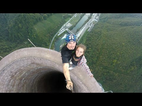 Couple Climb the Tallest Chimney in Europe