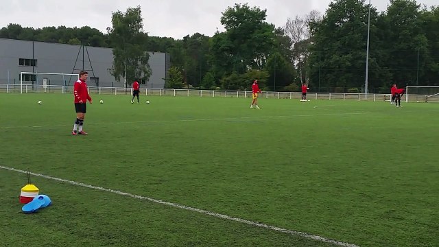 L'un des derniers entraînements du Mans FC avant le début de la saison