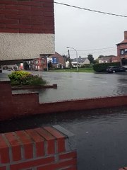 Inondations à la chaussée d'Estaimpuis