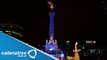 Iluminan de azul el Ángel de la Independencia para crear conciencia sobre autismo