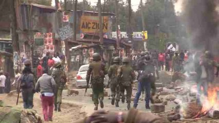 Protestas en Kenia contra el posible triunfo de Kenyatta