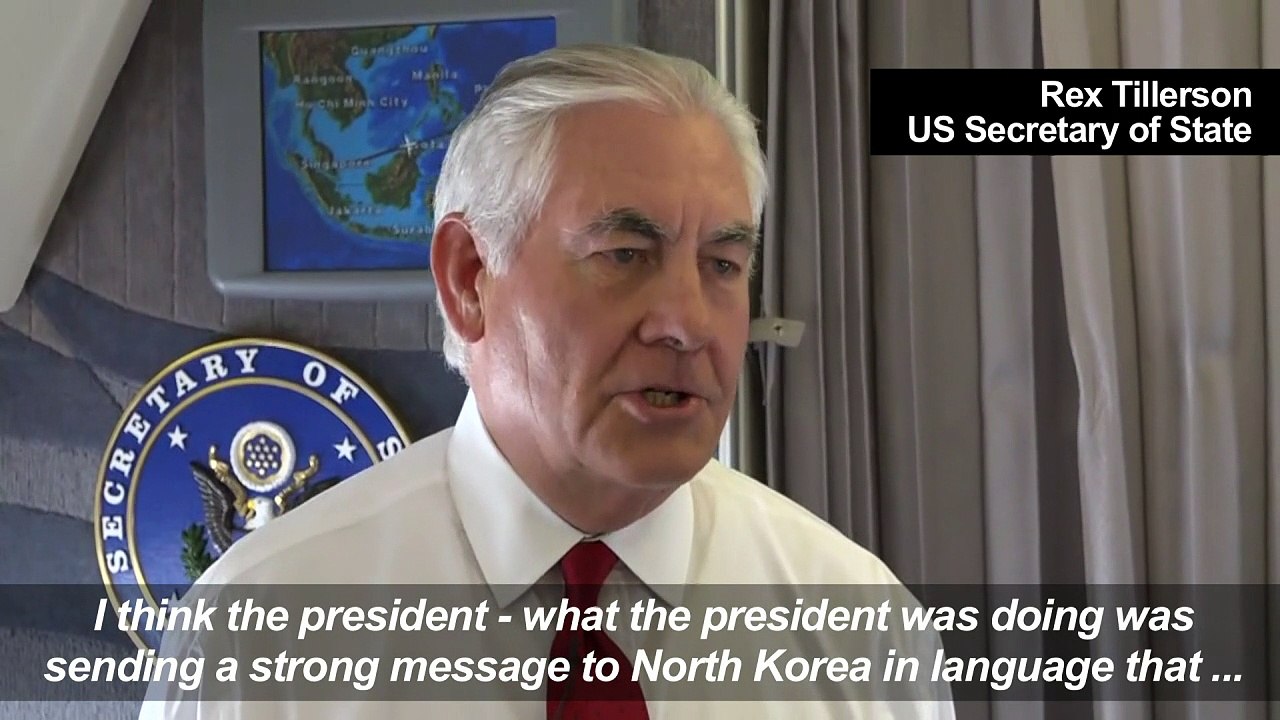 Trump sending 'message' that Kim can 'understand': Tillerson