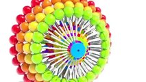 Apprendre nombres et les couleurs avec gros des ballons pour des familles enfants et les tout-petits