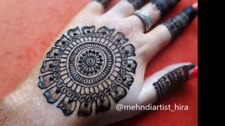 How to apply easy  henna _gol tikki mehndi designs for hands