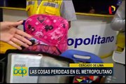 Presentan objetos perdidos en los buses del Metropolitano