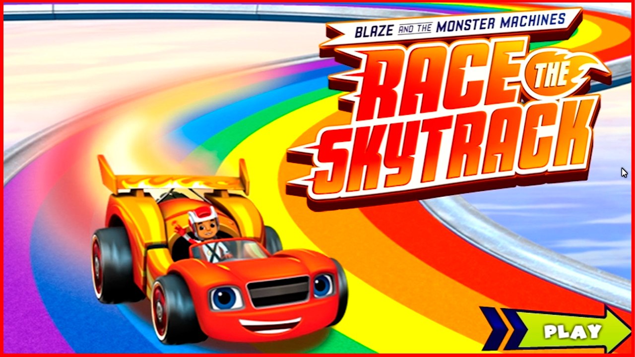 Blaze and the monster Machines - Race the  Skytrack - Games For Kids