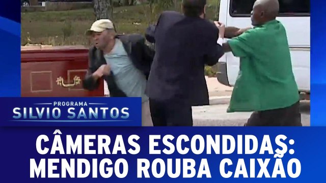 Câmeras Escondidas- Mendigo rouba caixão