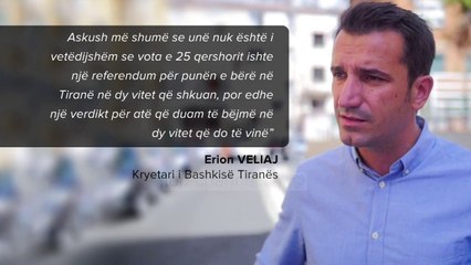 Letra pas fitores, Veliaj falënderon tiranasit - Top Channel Albania - News - Lajme