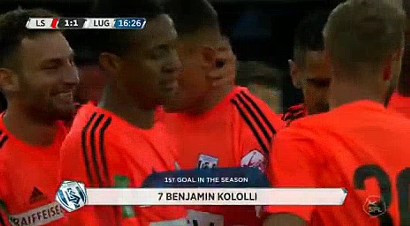 Benjamin Kololli  Goal HD - Lausanne	1-1	Lugano 09.08.2017