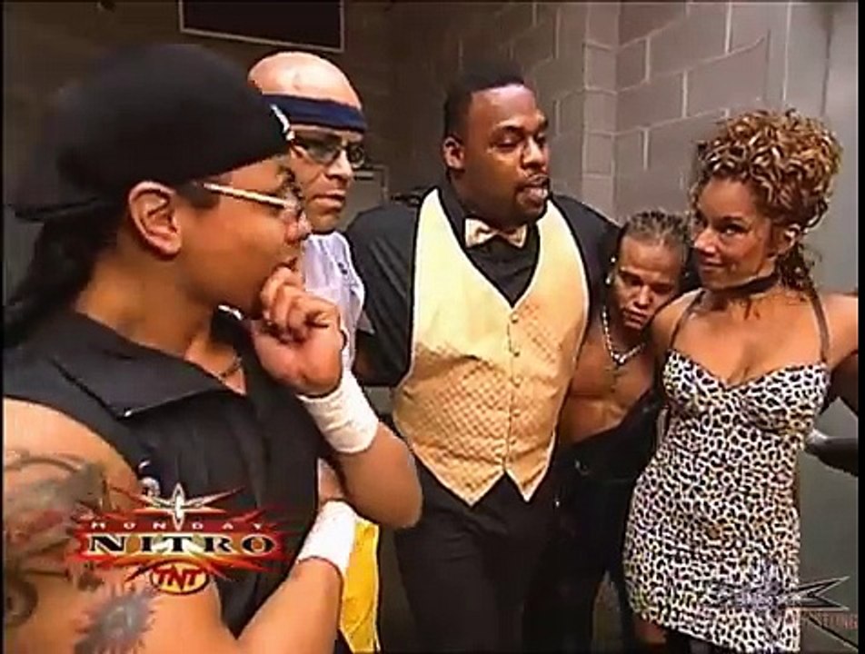 (720pHD): WCW Nitro 07/03/00 Tygress, The Filthy Animals & Ernest The Cat Miller Backstage