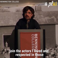 Peter Dinklage telling very inspirational Story