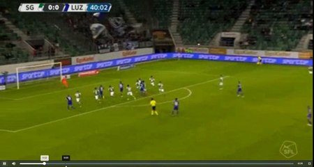 Yannick Schmid Goal - Sankt Gallen vs Luzern  0-1  09.08.2017 (HD)