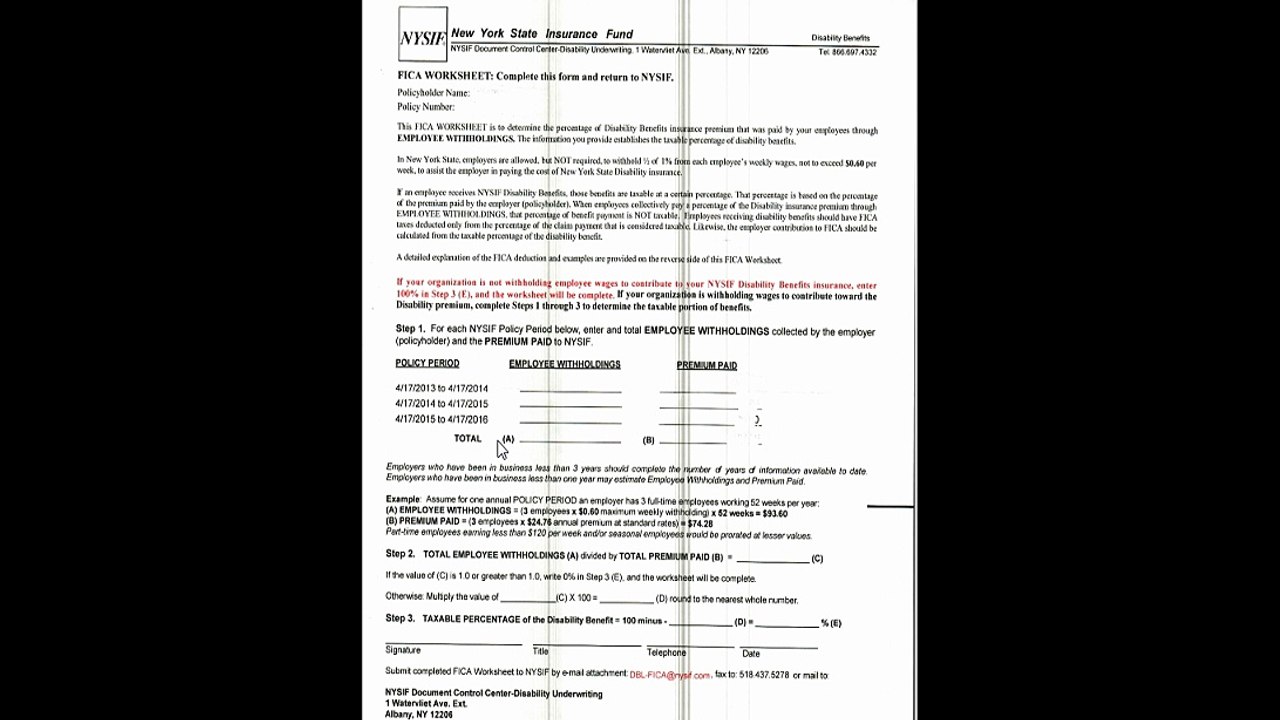 NYSIF FORM PART 1