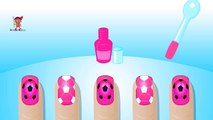 Learn Colors with Nail Arts Designs Soccer Balls Colours for Kids Children Toddlers Baby Play Video