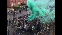 Celtic Rangers Old Firm Green Brigade Cortege