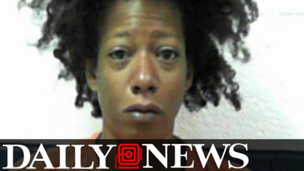 A Florida woman arrested after couple sees her pulling body out