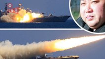 China closes in on North Korea and fires DOZENS of missiles as war fears mount -