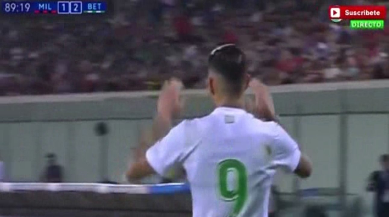 Ac Milan vs Real Betis 1-2 - all goals & highlights 09.08.2017 HD