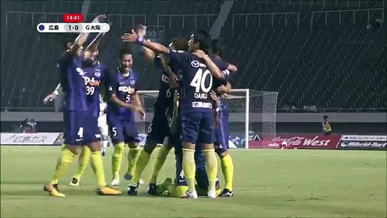 Hiroshima 1:0 Gamba Osaka (Japanese J League. 9 August 2017)
