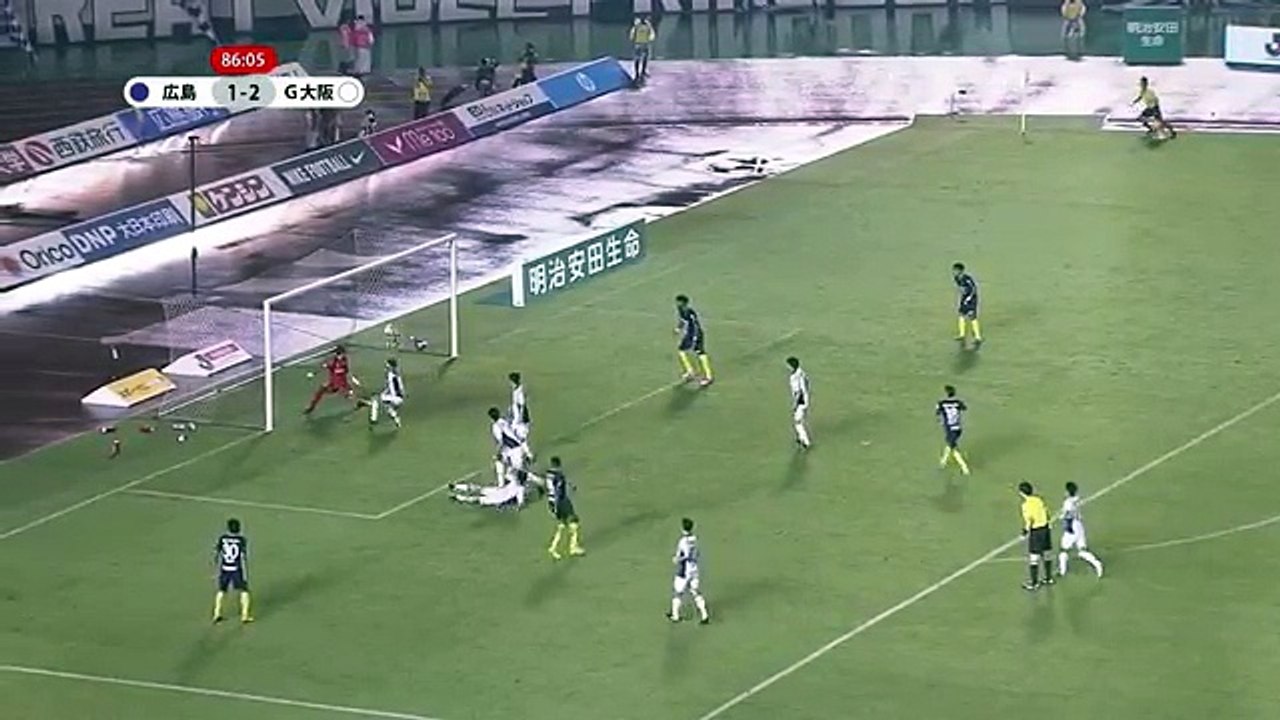 Hiroshima 2:2 Gamba Osaka (Japanese J League. 9 August 2017)