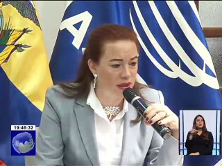 Canciller ecuatoriana Maria Fernanda Espinoza se refiere a situación que atraviesa Venezuela durante reunion del ALBA
