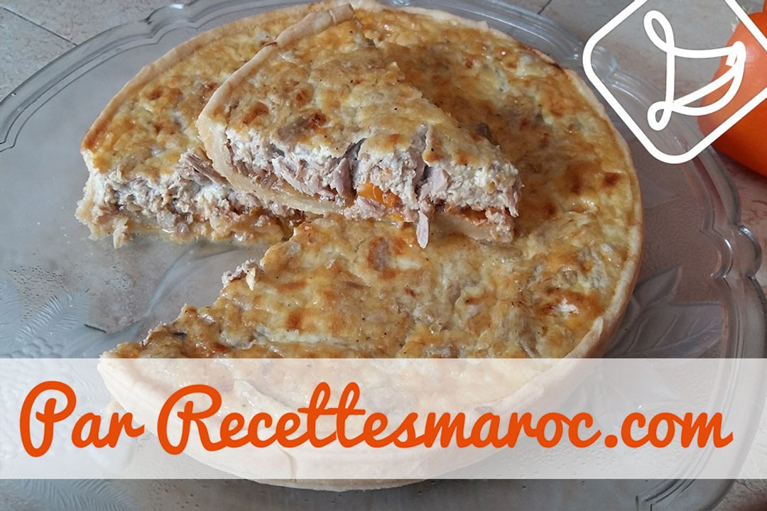 Tarte Salée au Thon & Poivron - Savory Tuna & Pepper Tart - التارت بالتن