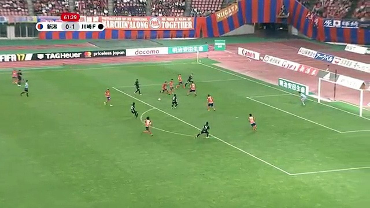 Niigata 0:2 Kawasaki (Japanese J League. 9 August 2017)