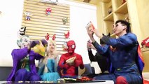 Bad Baby Spiderman & Baby Elsa Frozen POO FART CHALLENGE Bad Baby Joker Poo Colored Balls
