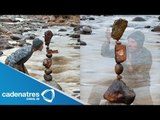 Canadiense crea obras con rocas / Canadian creates works with rocks