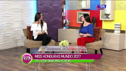 Vanessa Villars participante de Miss Honduras Mundo en Está Pasando