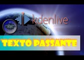 Texto passante no Kdenlive