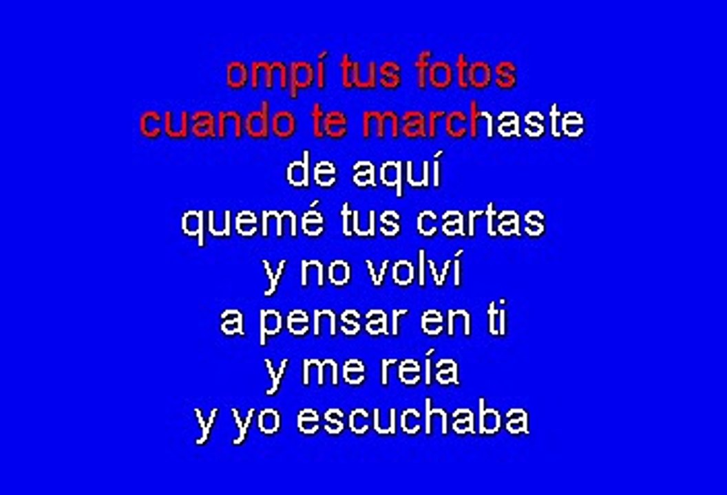 Kumbia Kings - Desde que no estas aqui (Karaoke)