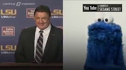 LSU Cookie monster/Coach Ed Orgeron
