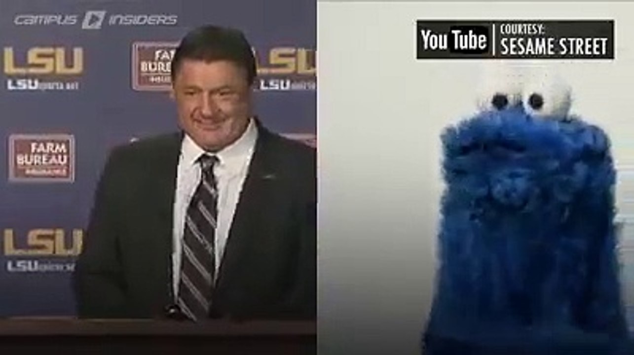LSU Cookie monster/Coach Ed Orgeron