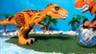 T Rex vs Carnotaurus Jurassic World Lego Battle. Dinosaurs Toys