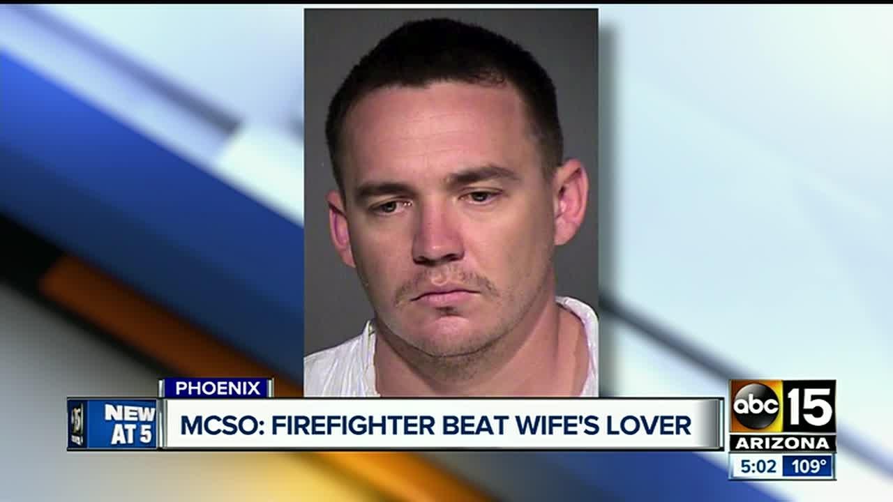 Phoenix firefighter accused of attacking wife’s boyfriend