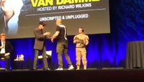 Van Damme gets kicked in the head