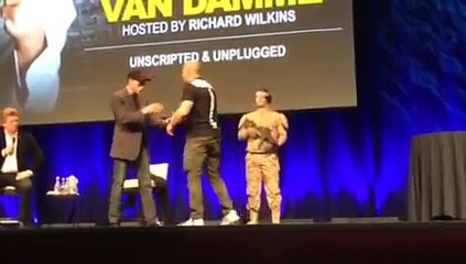 Van Damme gets kicked in the head