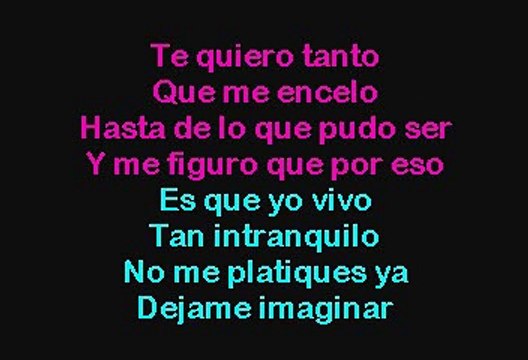 Luis Miguel - No Me Platiques Mas (Karaoke)