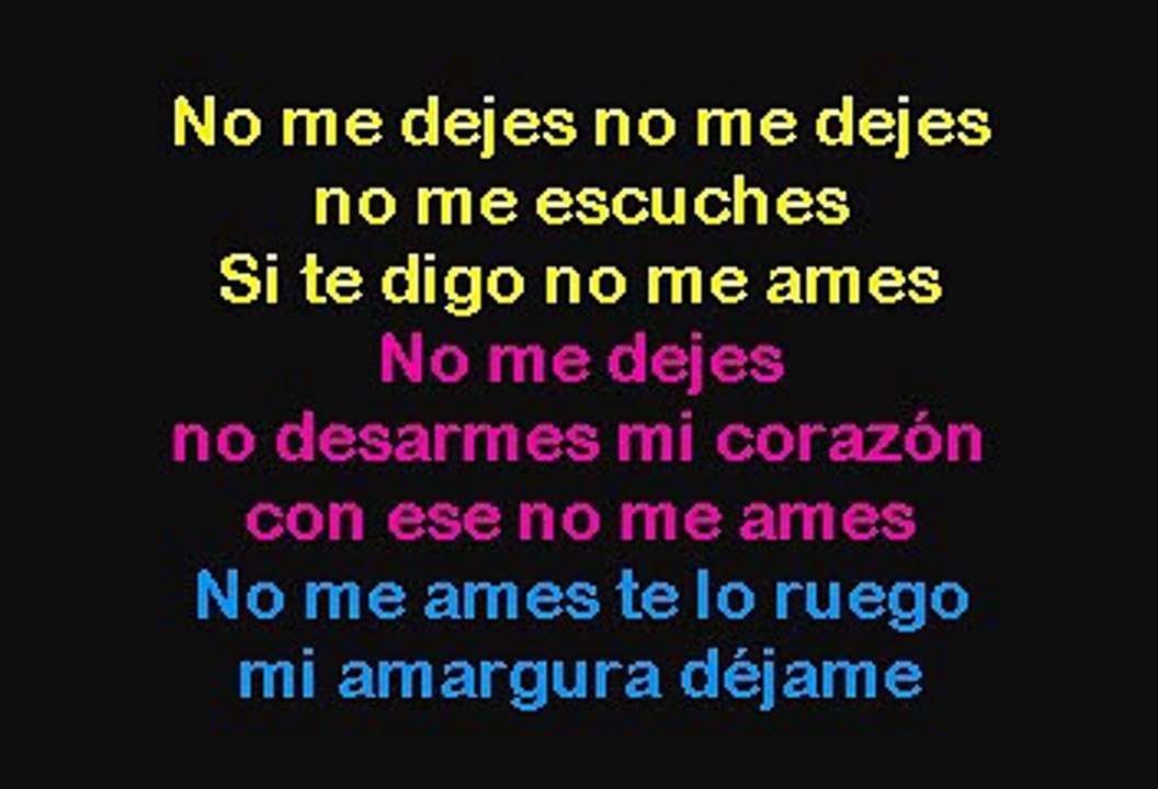 Marc Anthony & Jennifer Lopez - No Me Ames (Karaoke)