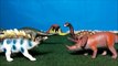 Big T Rex Puppet vs Godzilla. Dinosaurs Toys For Kids