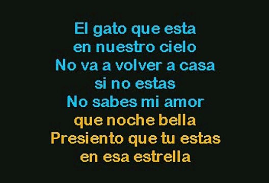 Roberto Carlos - Gato En La Oscuridad (Karaoke con voz guia)